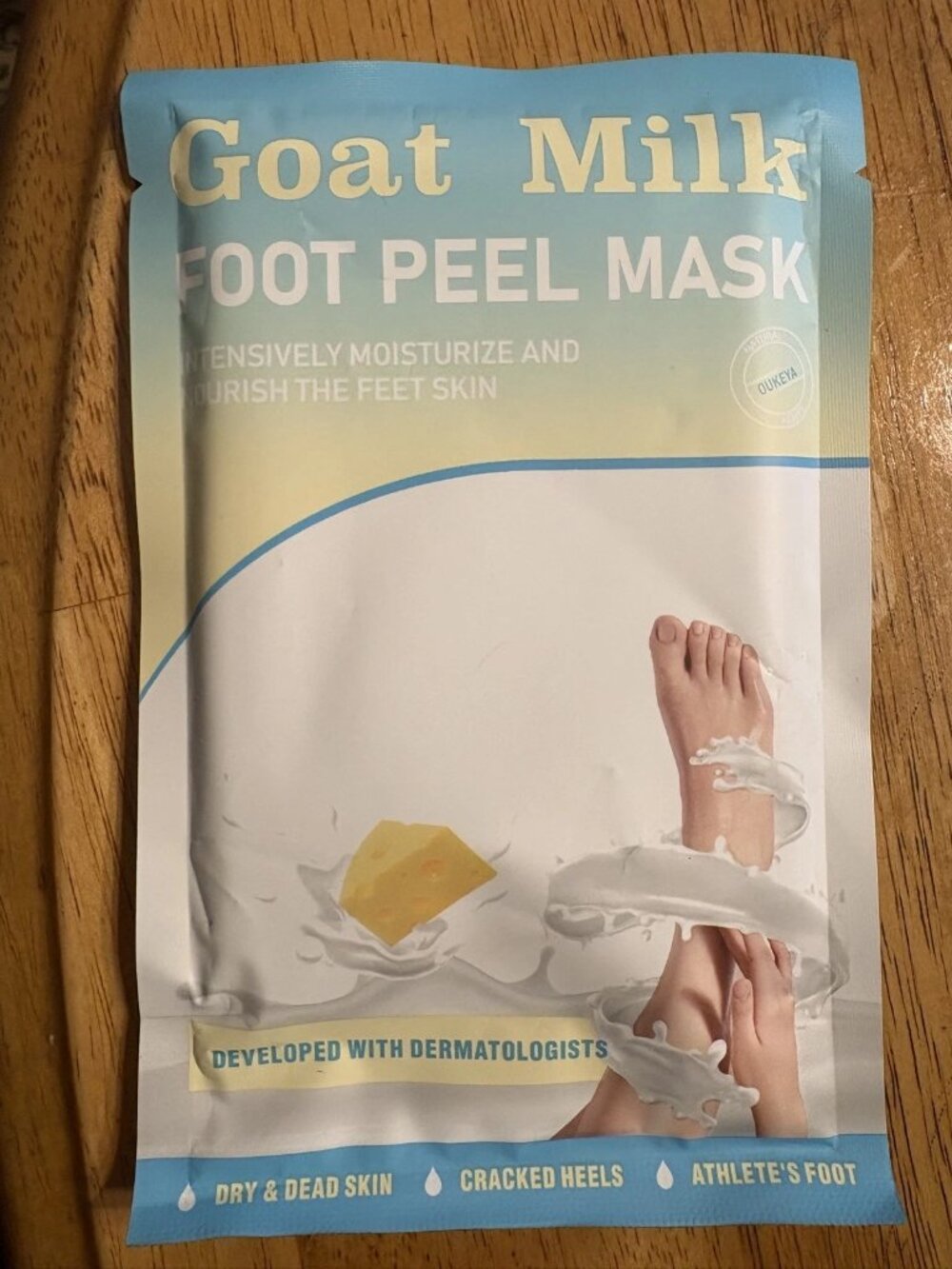 (4) NEW OUKEYA Lavender, Cucumber, Goat Milk & Rose Essence Foot Masks